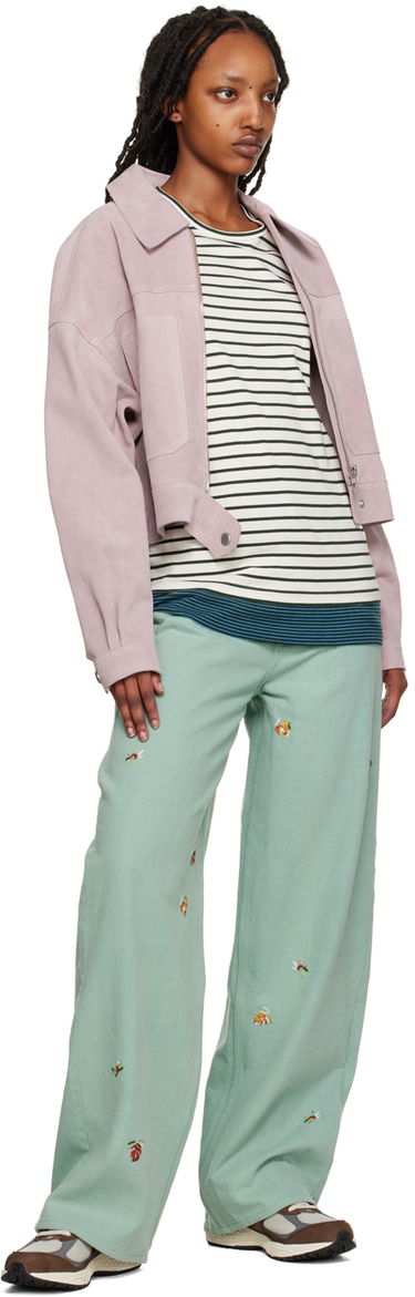 Jeans YMC YMC Embroidered Papa Jeans Grøn | Q4UAF, 3