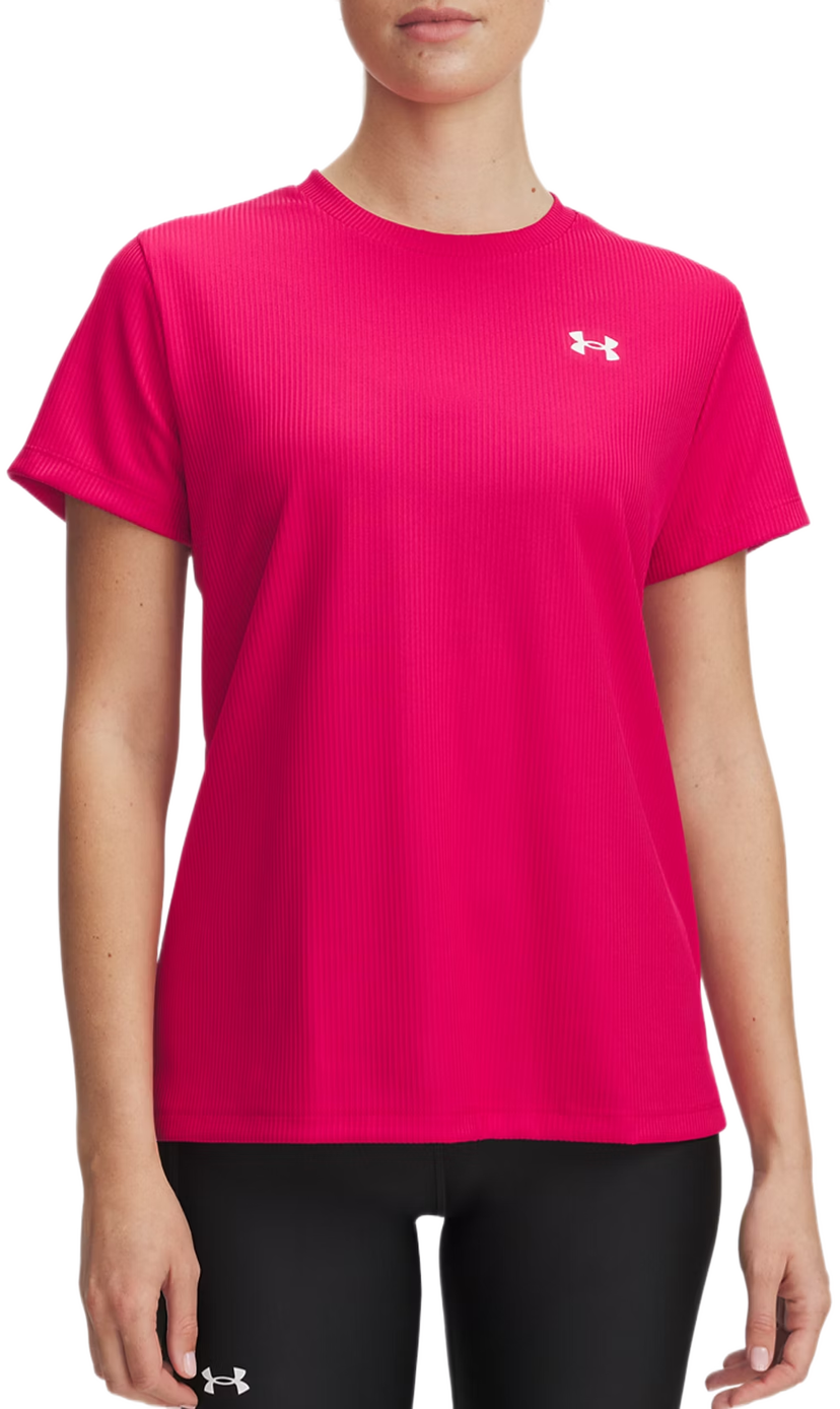 T-shirt Under Armour Under Armour Tech Rib SSC T-Shirt Lyserød | 1389852-681