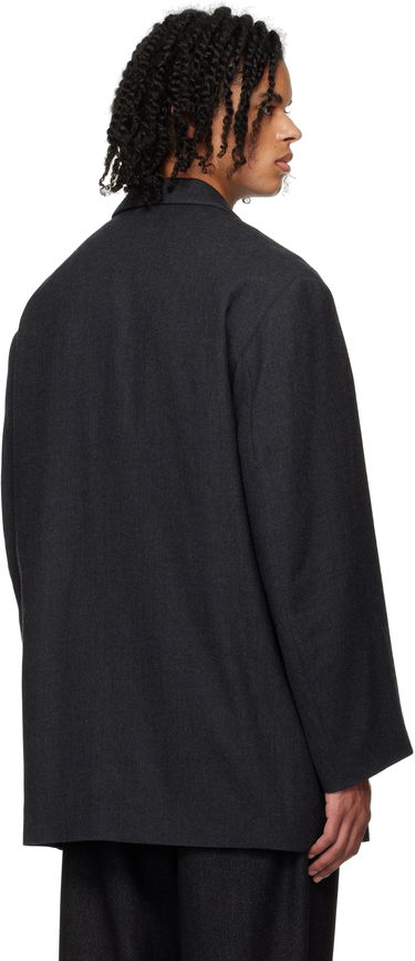 Frakker LEMAIRE Short Maxi Double Breasted Coat Sort | CO1069 LF1302, 2