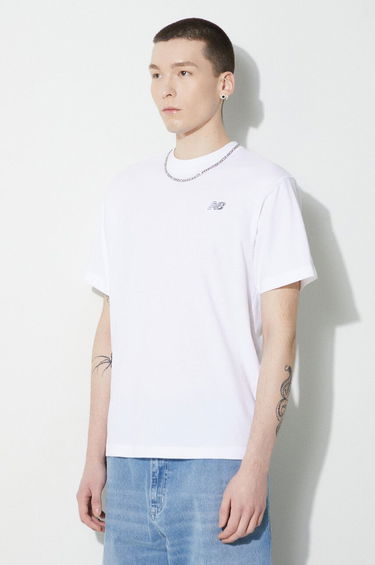 T-shirt New Balance T-shirt Hvid | MT41509WT, 4