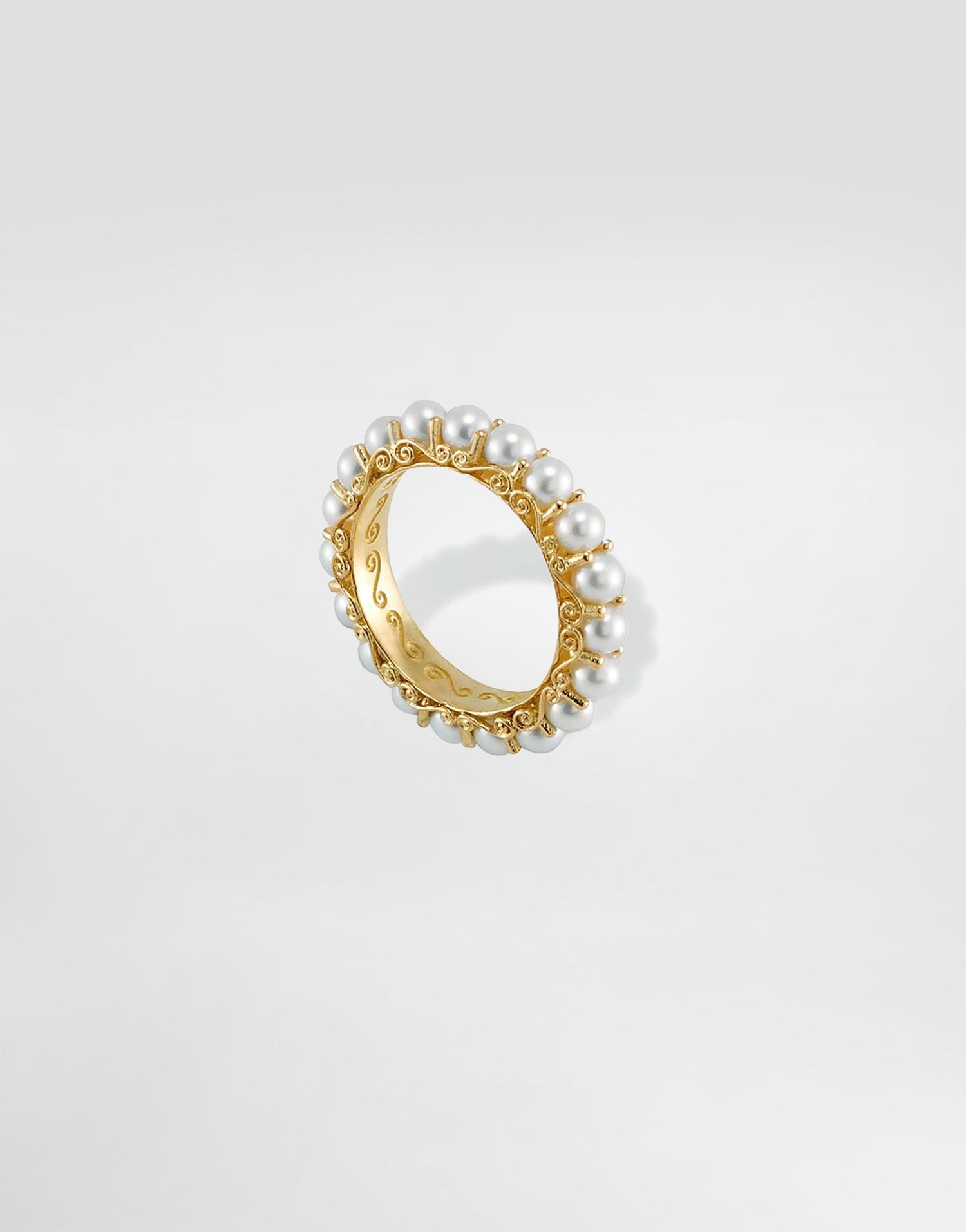 Ring Dolce & Gabbana Dolce & Gabbana 18K Yellow Gold Pearl Ring Gul | WRKS1GWPEA1ZOO00, 0