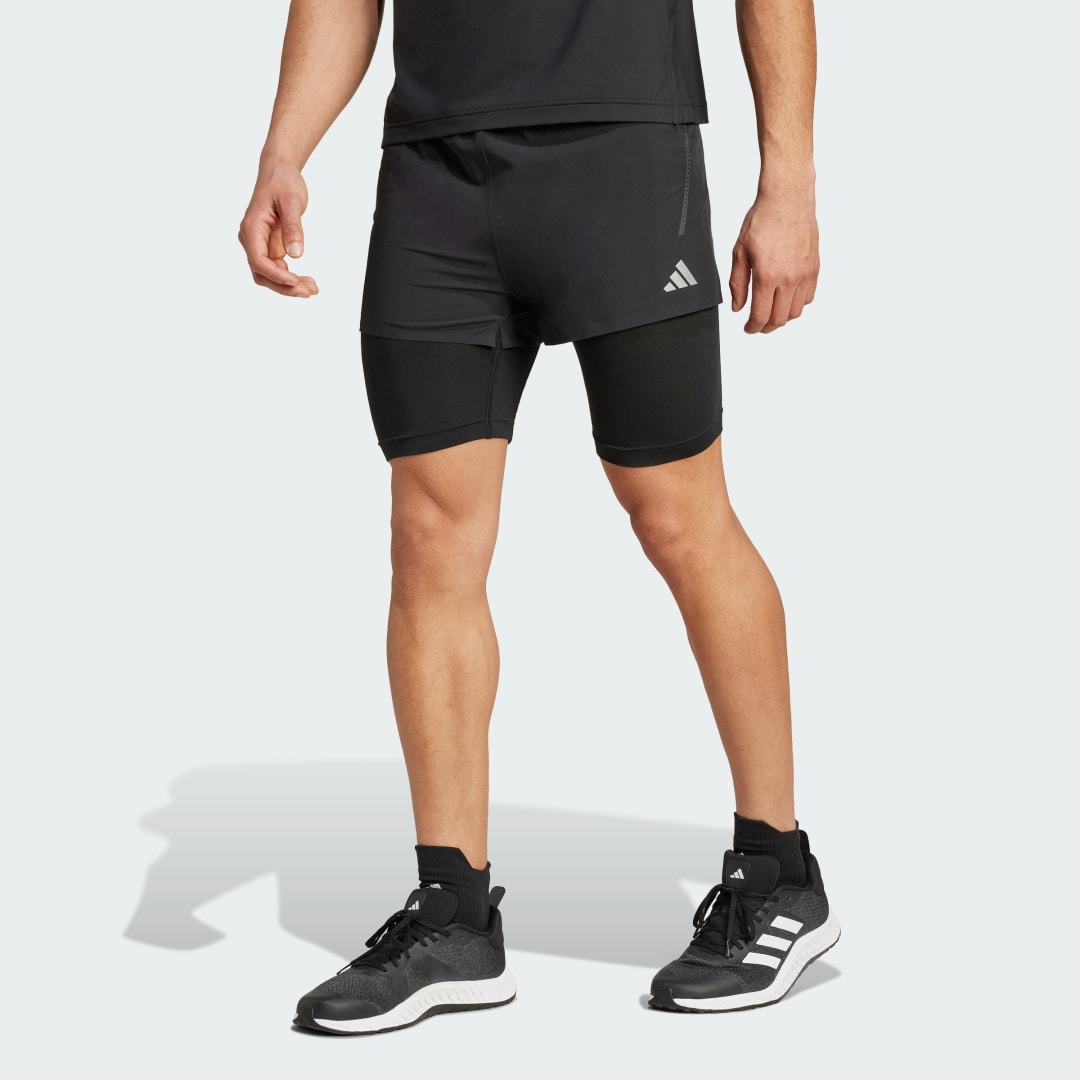 Shorts adidas Performance HEAT.RDY Two-in-One HIIT Shorts Sort | IN5613, 0