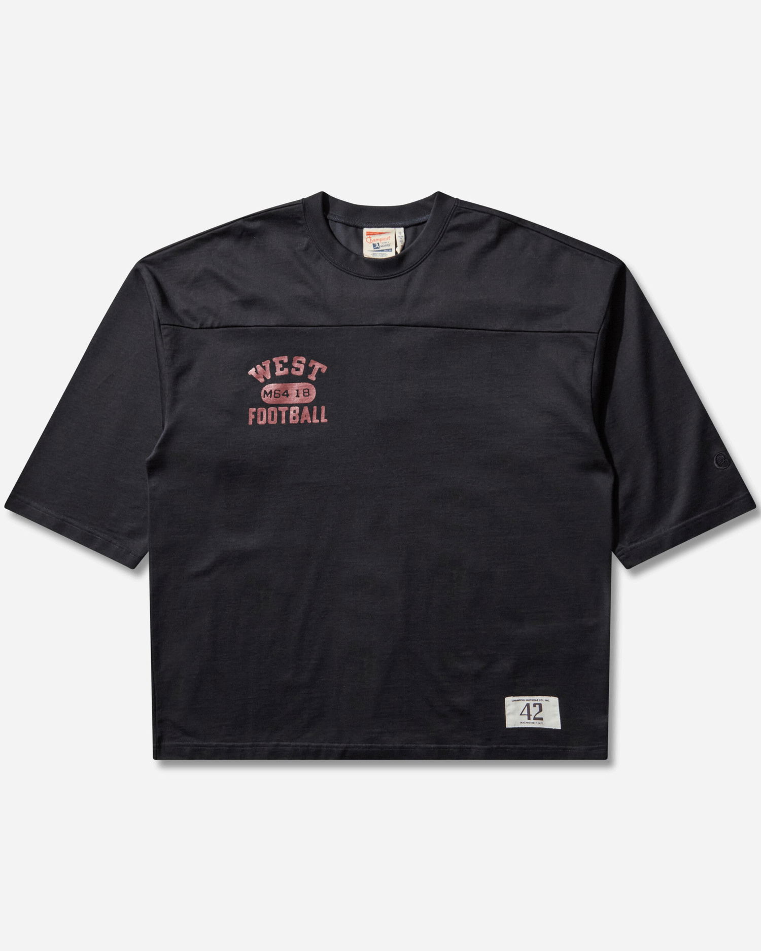 T-shirt Champion Index and Archives Lighthouse West Football Short Sleeve T-Shirt Number 42 Sort | 221860 KK001, 1