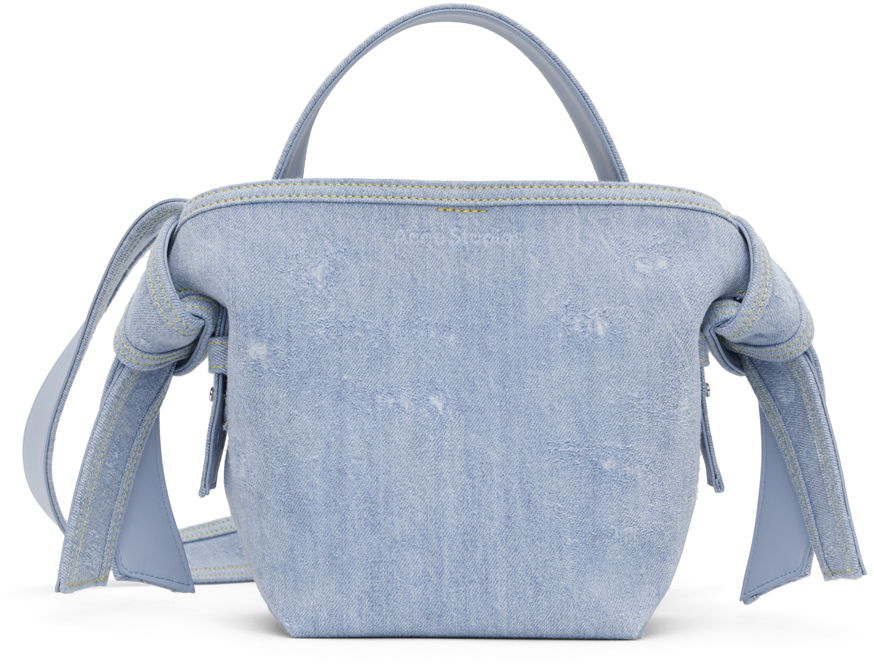 Skuldertaske Acne Studios Mini Musubi Shoulder Bag Blå | A10246-, 0