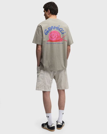 T-shirt GRAMICCI Gramicci Snail Graphic T-Shirt Beige | G5SU-T162-KHAKI, 2