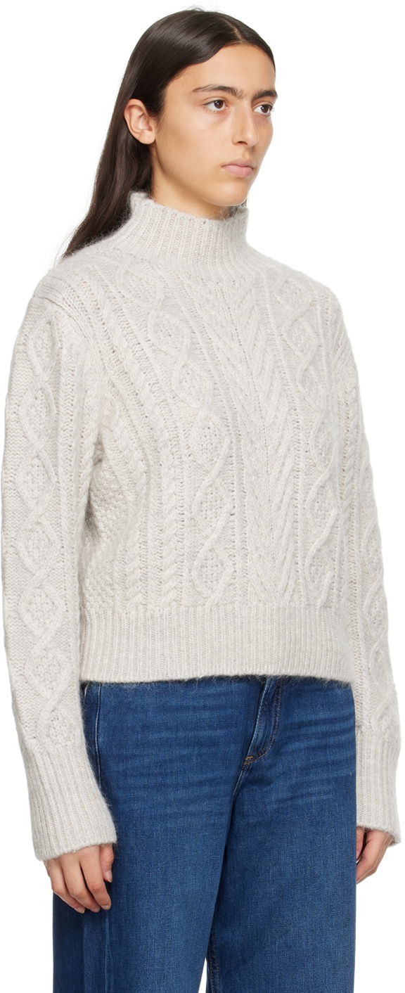 Sweater rag & bone Brody Cable Knit Sweater Grå | WAS23F036SL36, 1