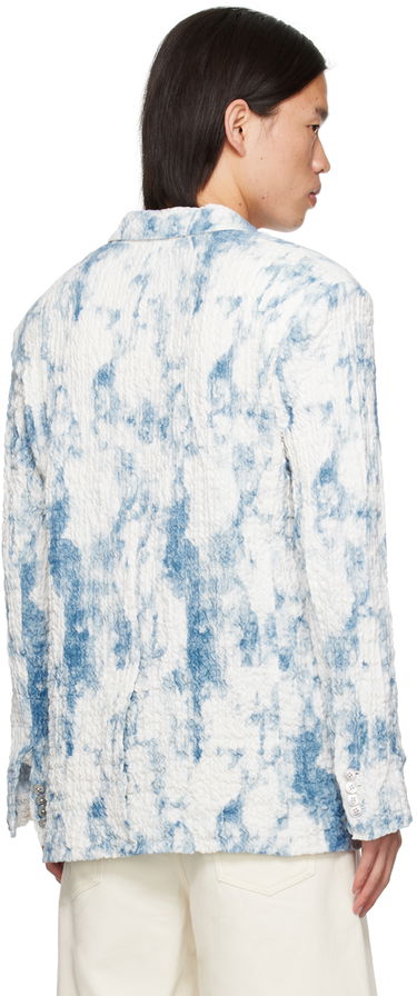 Jakke Feng Chen Wang Feng Chen Wang Printed Blazer Blå | FUS17JK13, 2
