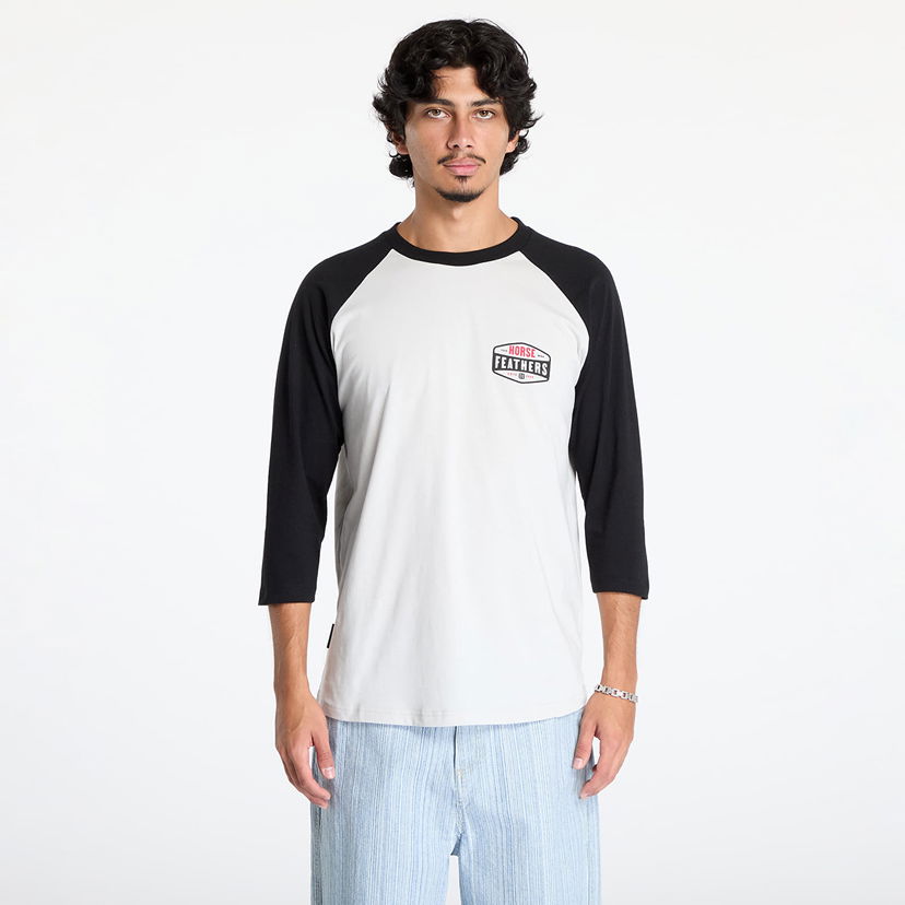 T-shirt Horsefeathers Hexagon II Raglan T-Shirt Cement M Hvid | SM1353C