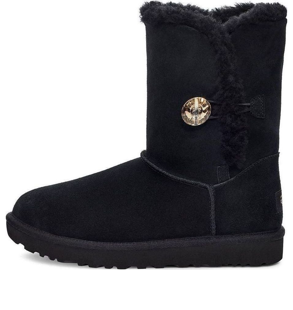 Sneakers og sko UGG Bailey Button Gold Bling Boots Sort | 1118997-BKGD, 0
