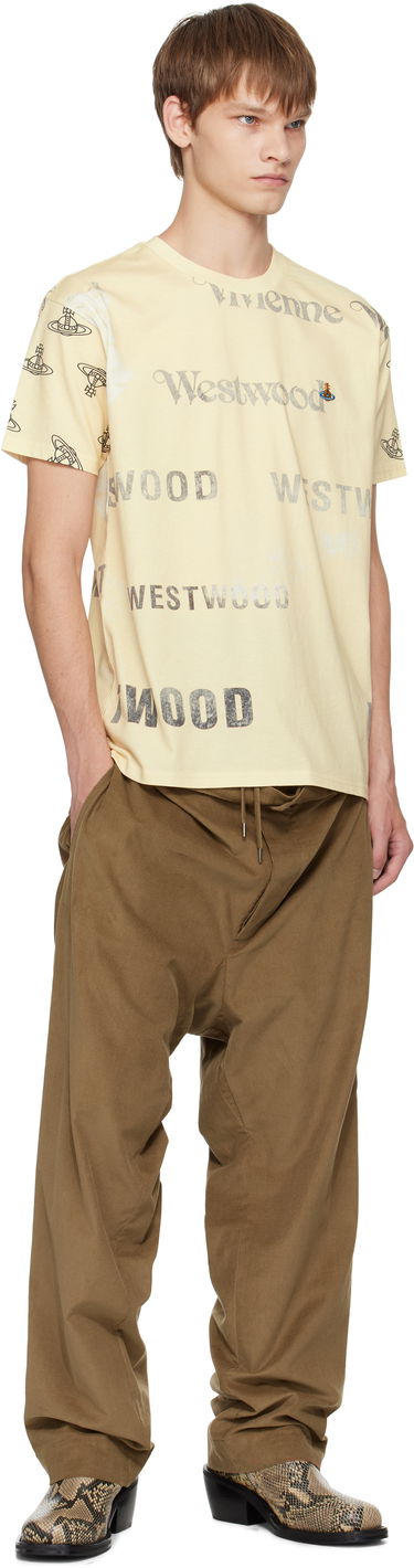 T-shirt Vivienne Westwood Vivienne Westwood Labels Classic T-Shirt Gul | 3G010013-J006E-, 3