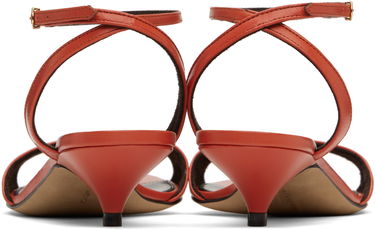 Kjole The Row The Row Vika Ankle Strap Kitten Heel Sandals Rød | F1583-SL1, 1