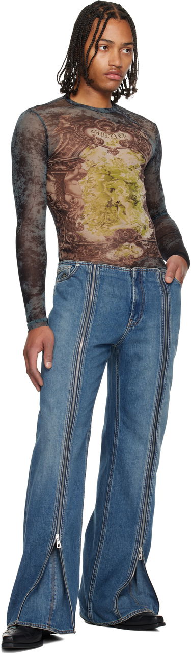 Jeans Jean Paul Gaultier Jean Paul Gaultier Zipped Seam Flare Jeans Blå | 25/04-W-TR031-D025-57, 3