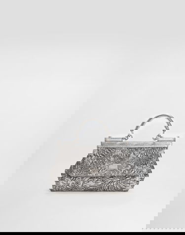 Håndtaske Dolce & Gabbana Small Sicily Brocade Handbag Metalisk | BB7116BR81780998, 0