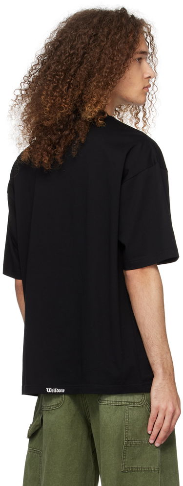 T-shirt We11done We11done Gothic Logo T-Shirt Sort | WD-TT0-24-899-U-BK, 2