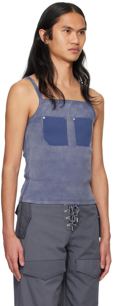 Tanktop Dion Lee Pocket Ribbed Tank Top Grøn | C3165PS24, 4