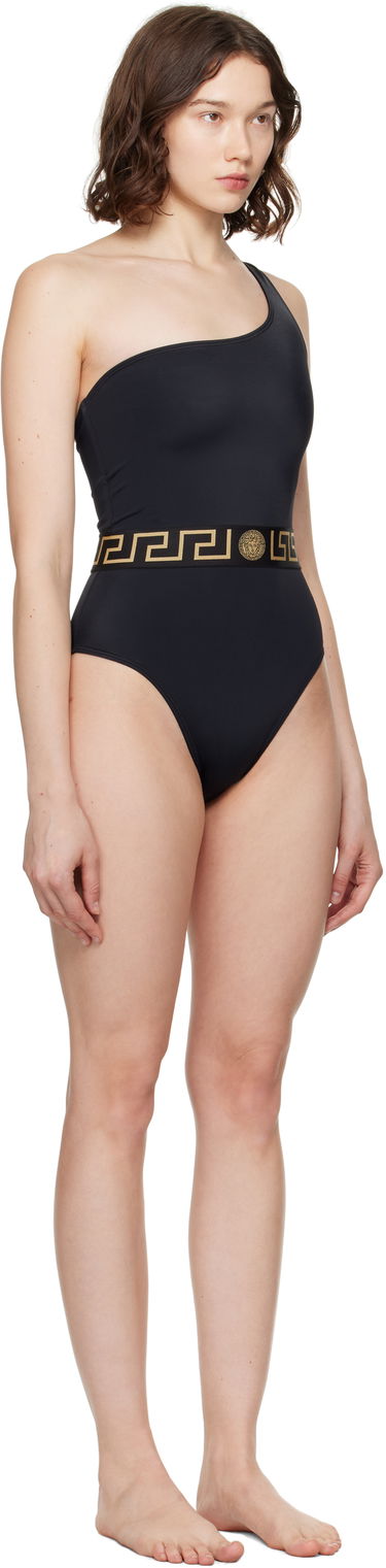 Badetøj Versace Greca Border One-Piece Swimsuit Sort | 1020488_1A11119, 1