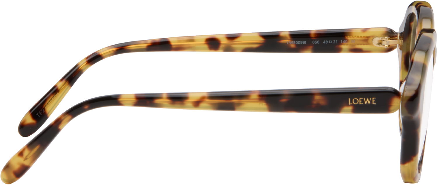Solbriller Loewe Slim Tortoiseshell Round Glasses Flerfarvet | LW50099IW49056 192337225284, 1