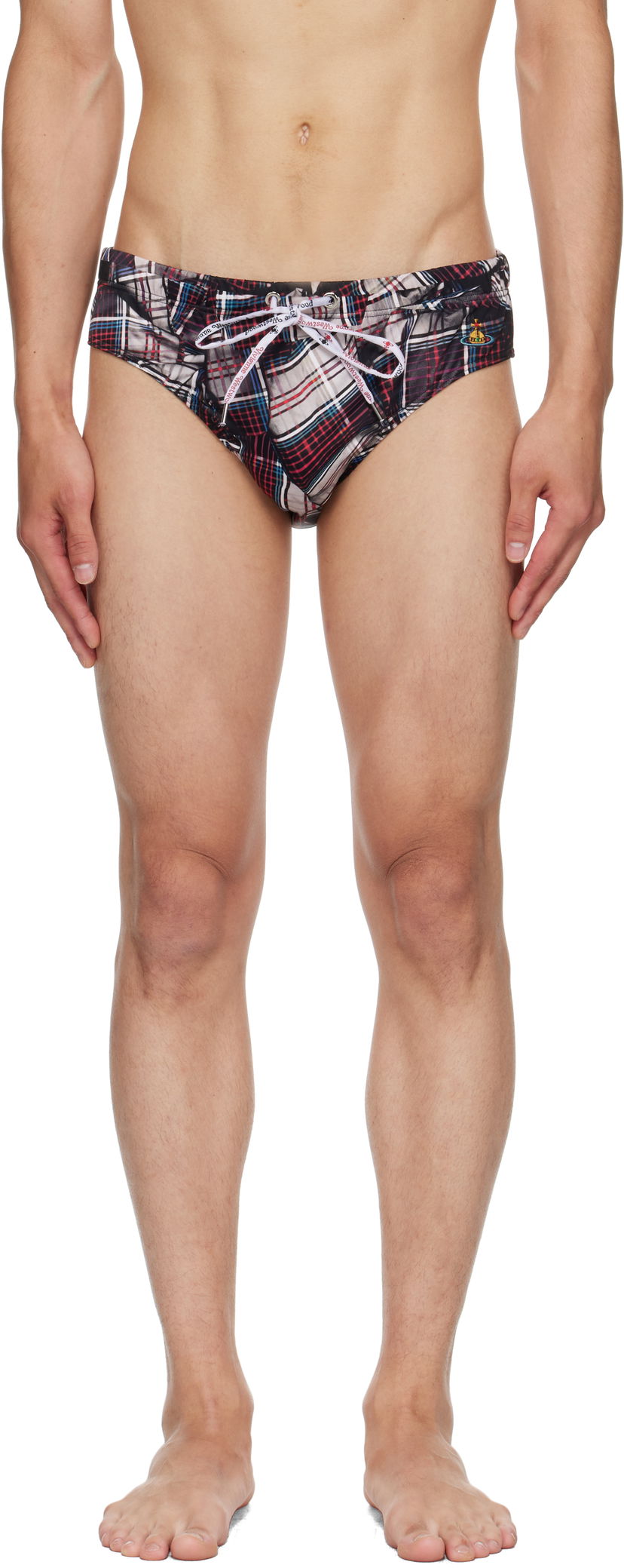 Badetøj Vivienne Westwood Vivienne Westwood Draped Tartan Swim Briefs Flerfarvet | 81010006-J0099-