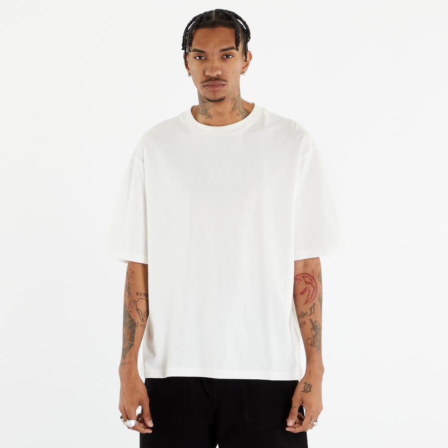 T-shirt GAP Ss Relaxed Logo Tee Hvid | 663922-03, 0