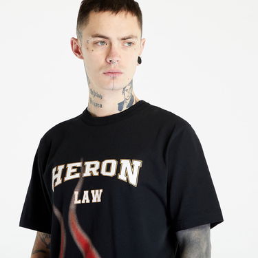 T-shirt HERON PRESTON Heron Law Flames Tee Sort | HMAA032S23JER0071025, 1