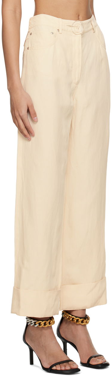 Bukser Stella McCartney Button Trousers Beige | 640049STA49, 1