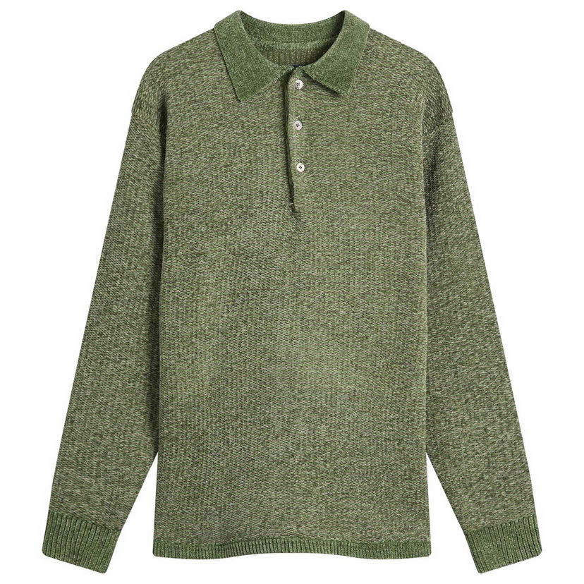 Polo skjorte thisisneverthat Velvet Knit Polo, Size Large Grøn | TN253KKNPK07-GRN