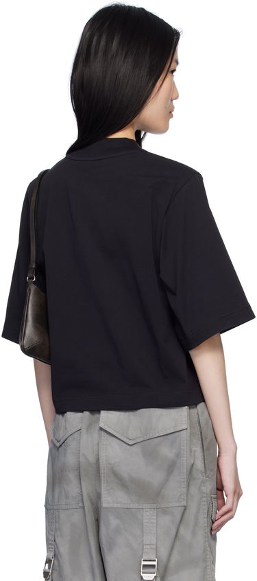 T-shirt Palm Angels Cropped Logo T-Shirt Sort | PWAA020S25JER0031003, 2