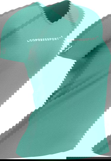 T-shirt Compressport Training Logo T-Shirt Grøn | atsw4315053, 0