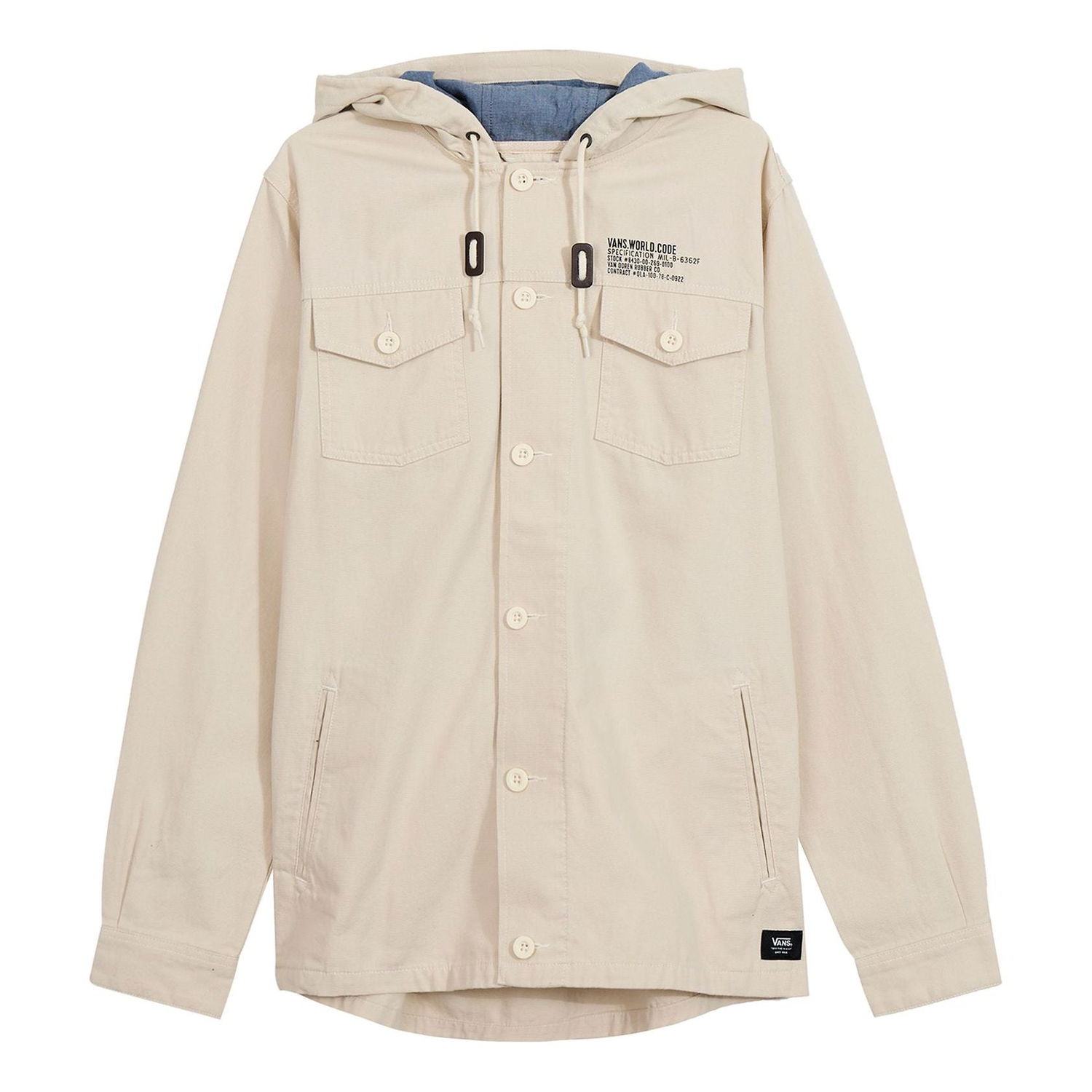 Parka Vans Casual Hooded Jacket Beige | VNOA36JL2N1, 0