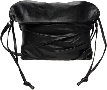 Skuldertaske Yohji Yamamoto YOHJI YAMAMOTO Drape Leather Shoulder Bag Sort | DP-I33-791, 0