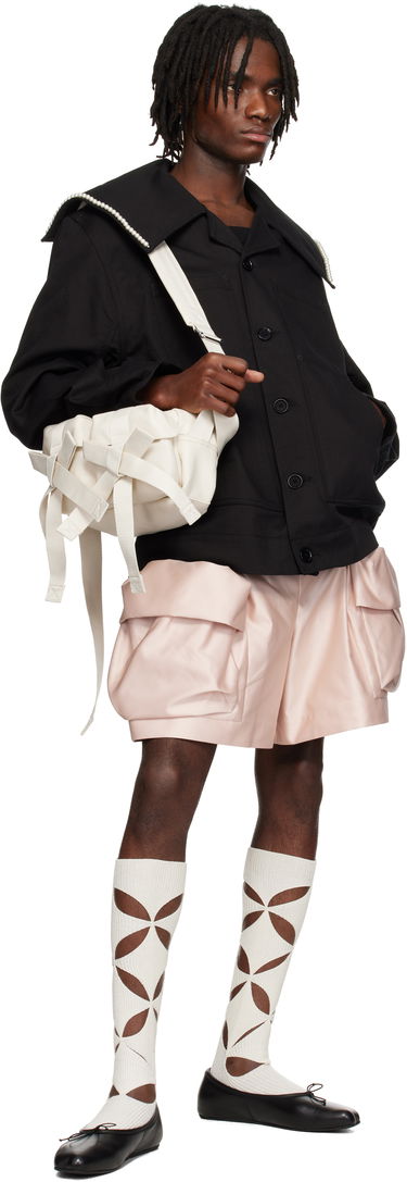 Skuldertaske Simone Rocha Simone Rocha Classic Bow Crossbody Bag Beige | BAG149-M 0761, 3