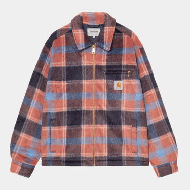 Jakke Carhartt WIP Kyron Fuzzy Plaid Shirt Jac Flerfarvet | A252016_9, 0