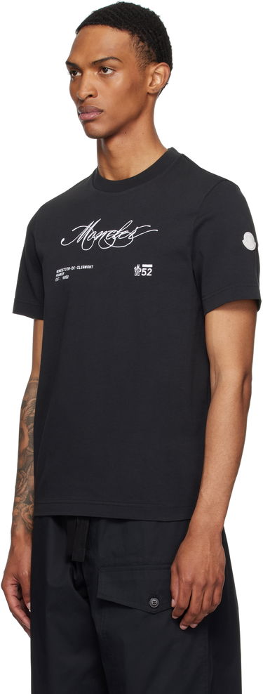 T-shirt Moncler Moncler Archivio Creativo T-Shirt Sort | K20918C0001289AUG, 3