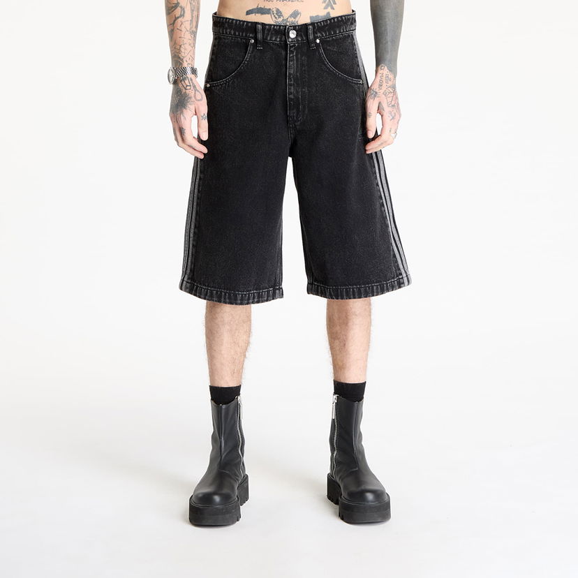 Shorts adidas Originals Firebird Adicolor Denim Shorts Sort | JC6719