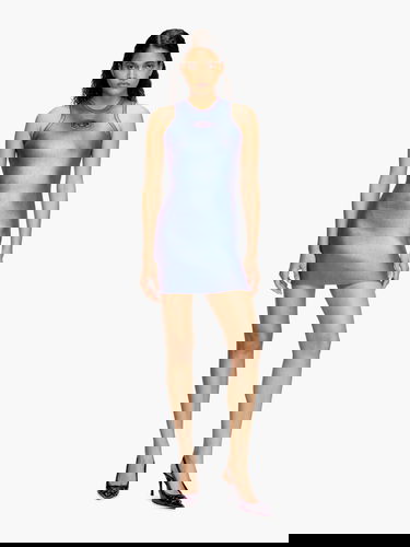 Kjole Diesel Diesel M-CADDIX Sleeveless Ribbed Mini Dress Blå | A176940AKBS60P, 2