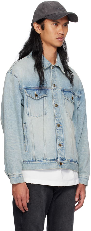 Jakke We11done Washed Denim Jacket Blå | WD-DJ2-24-345-M-SK, 1