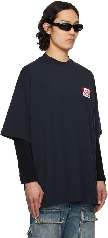 T-shirt VETEMENTS Vetements 'For Rent' Oversized T-Shirt Mørkeblå | UA66TR745N, 1