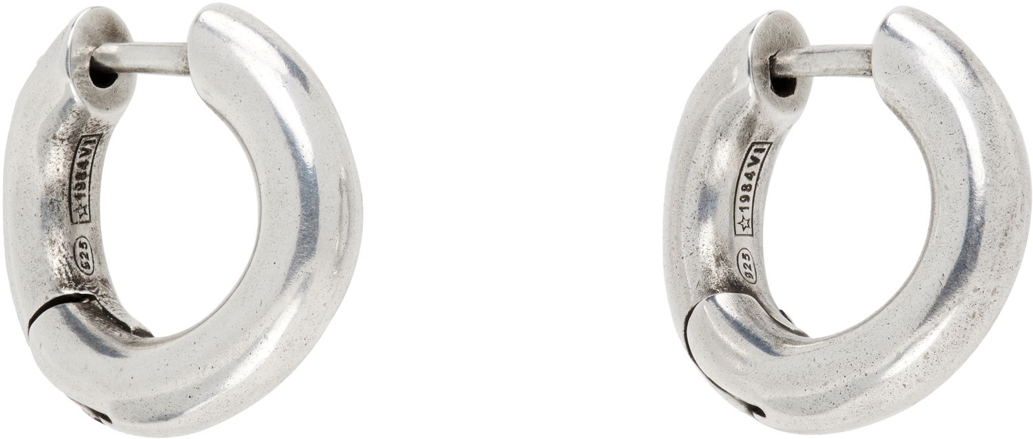 Øreringe Ann Demeulemeester Ann Demeulemeester Mariela Anatomic Silver Loop Earrings Metalisk | 2520-W-JE07-JW020-070, 1