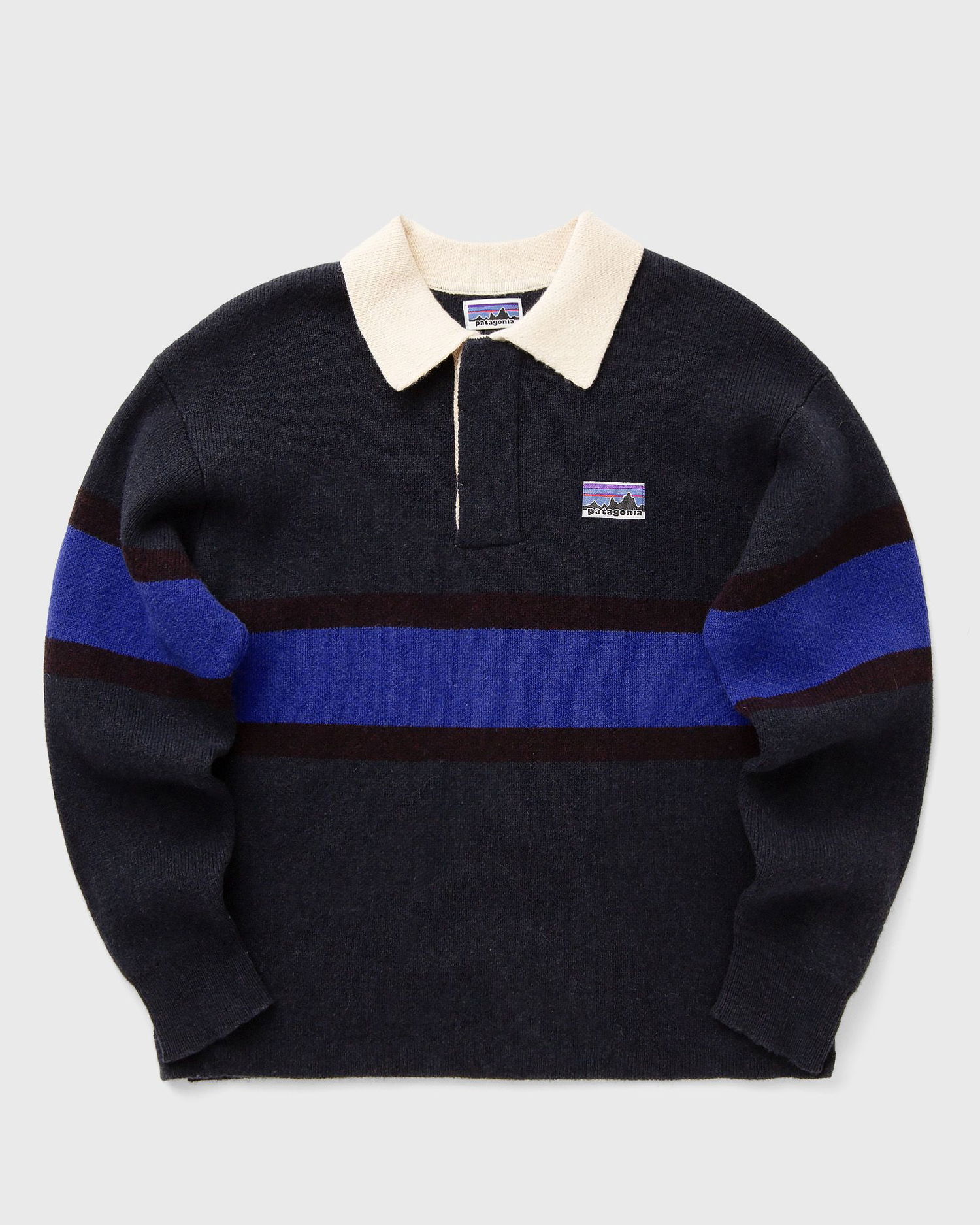 Sweater Patagonia Striped Recycled Wool-Blend Rugby Sweater Flerfarvet | 50900-RBSU, 1