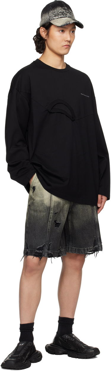 T-shirt Feng Chen Wang Feng Chen Wang Oversized 2in1 T-Shirt Sort | FMS19LS01B, 3