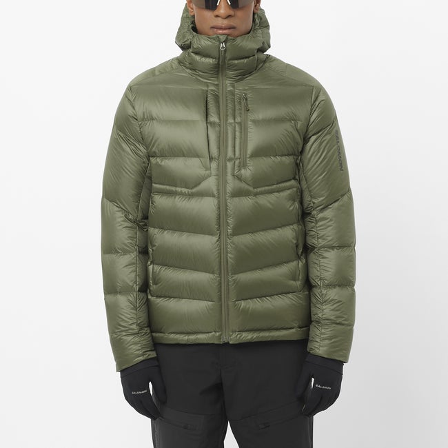 Puffer jakke Salomon Elixir Ultra Down Jacket Grøn | LC2617700, 0