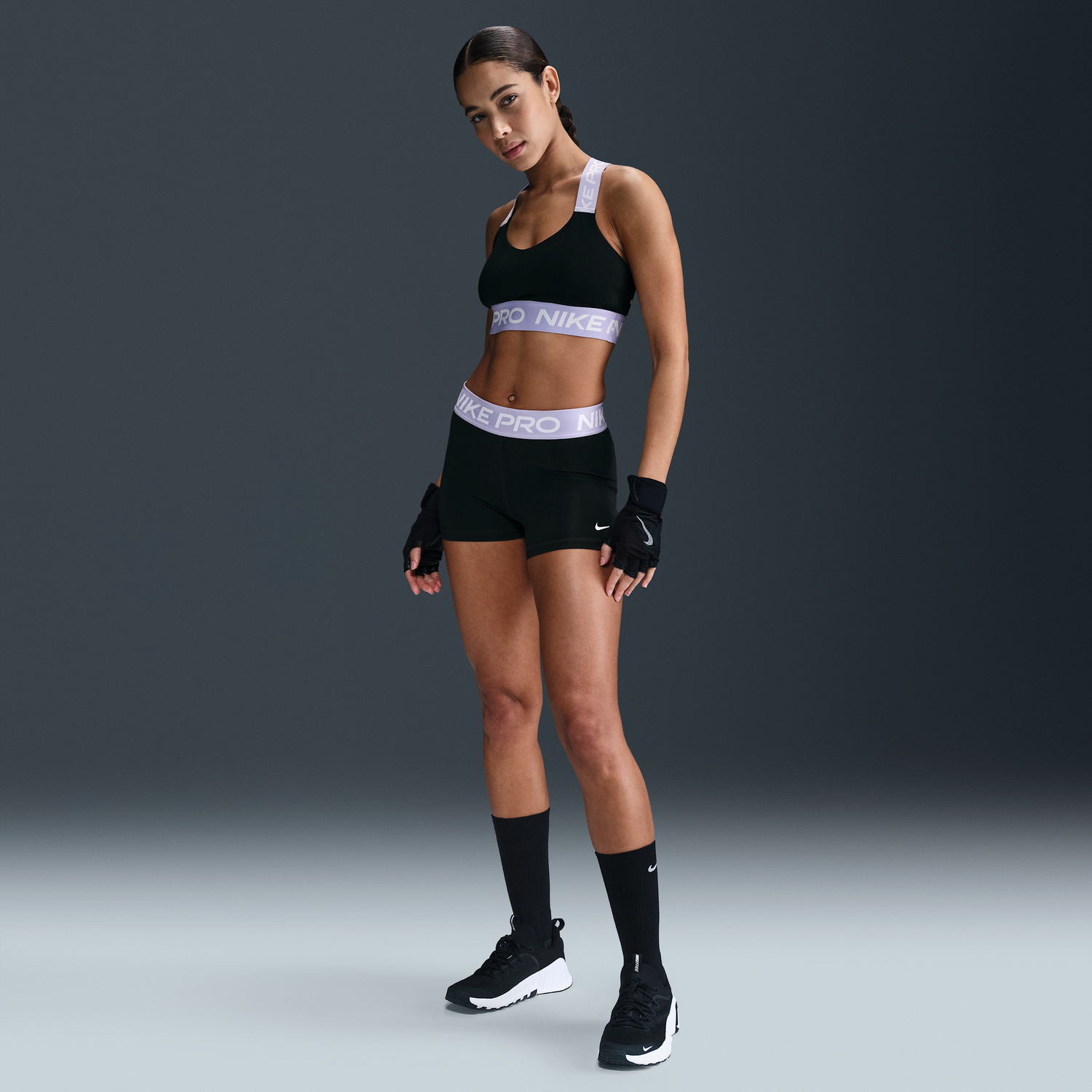 Træningsdragt Nike Pro 3" Training Shorts Sort | CZ9857-030, 1