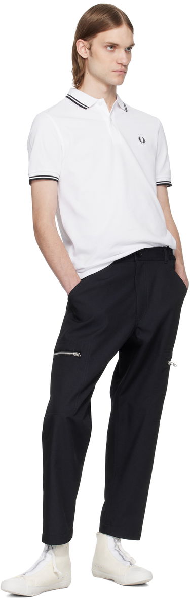 Polo skjorte Comme des Garçons Comme des Garçons Shirt Fred Perry Edition 'Strong Will' Polo Hvid | FO-T502-051, 3