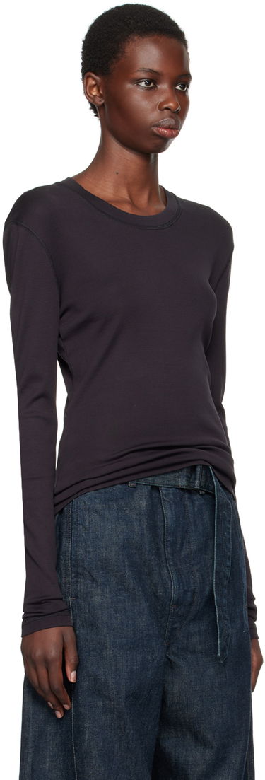T-shirt LEMAIRE Long Sleeve T-Shirt Sort | TO1319 LJ1016, 1
