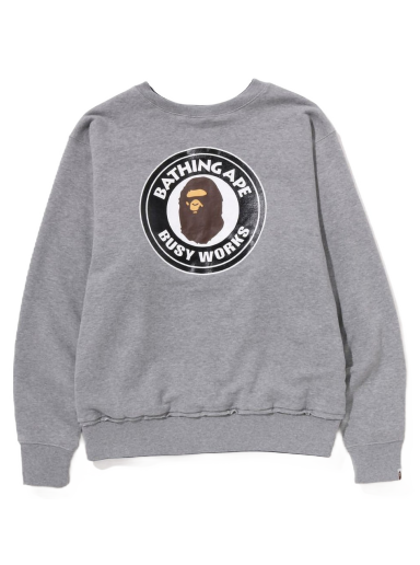 Sweater BAPE 4Way Relaxed Fit Crewneck Grå | 1I80-113-002