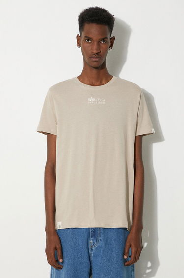 T-shirt Alpha Industries T-Shirt With Print Beige | 118529.627, 0