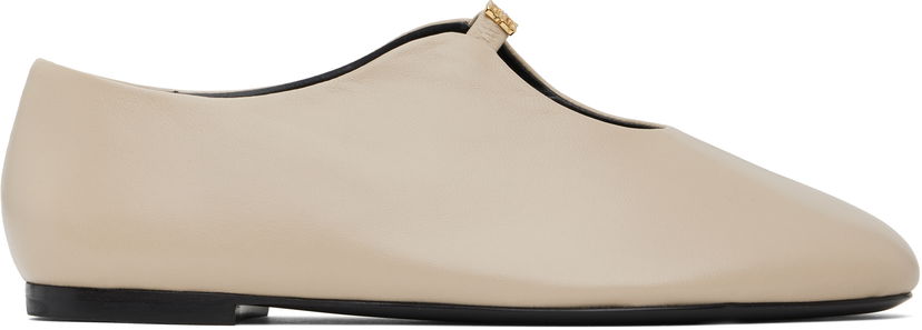 Tøj Givenchy Givenchy 4G Liquid Ballerina Flats Beige | BE500VE16Q257