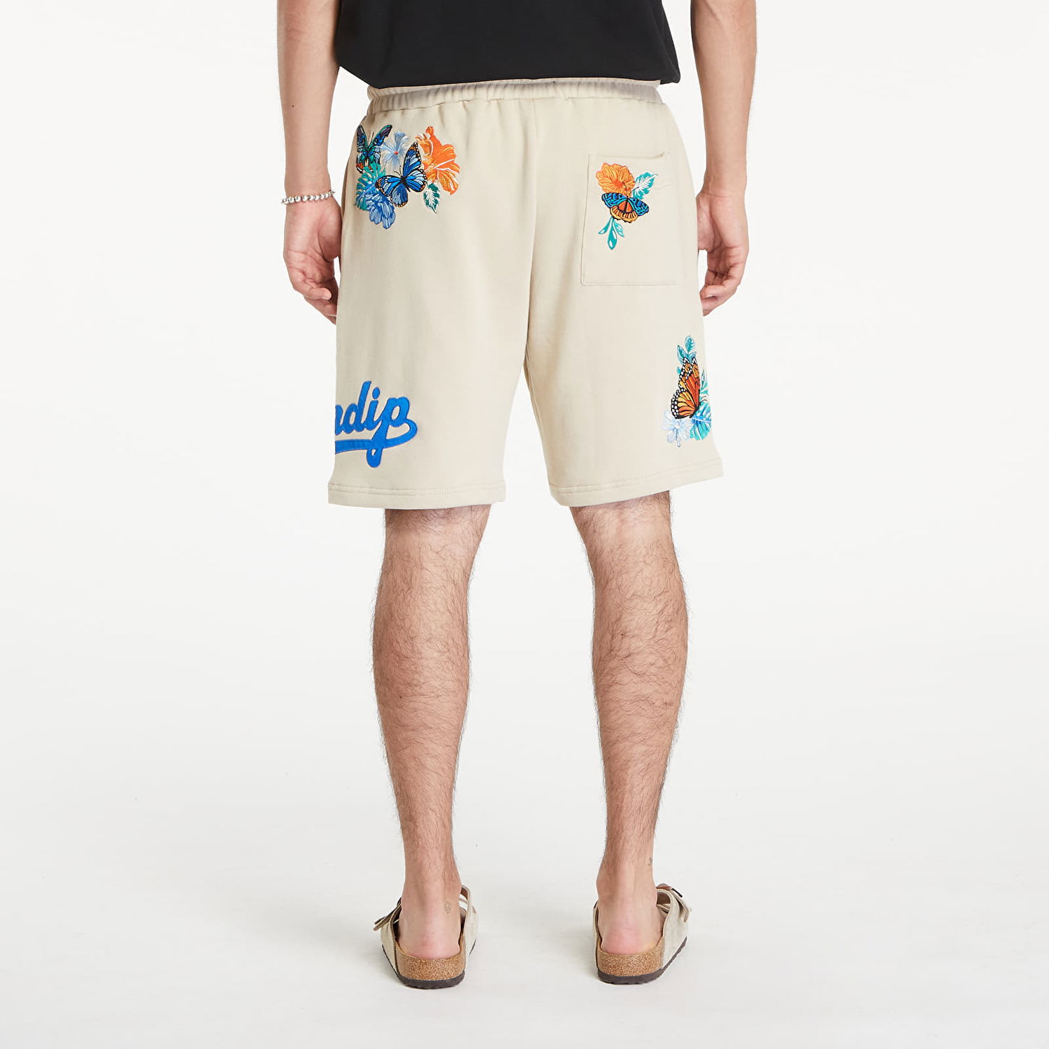 Shorts RIPNDIP Los Sweatshorts Off White Beige | RNDSUM24119, 1