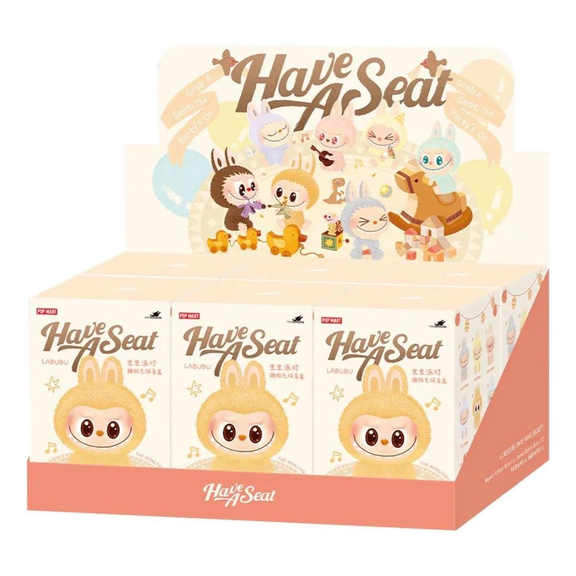 Collectible POP MART The Monsters Labubu Have a Seat Sealed Case - 6 Blind Boxes Flerfarvet | PPMT-2407-0034, 0
