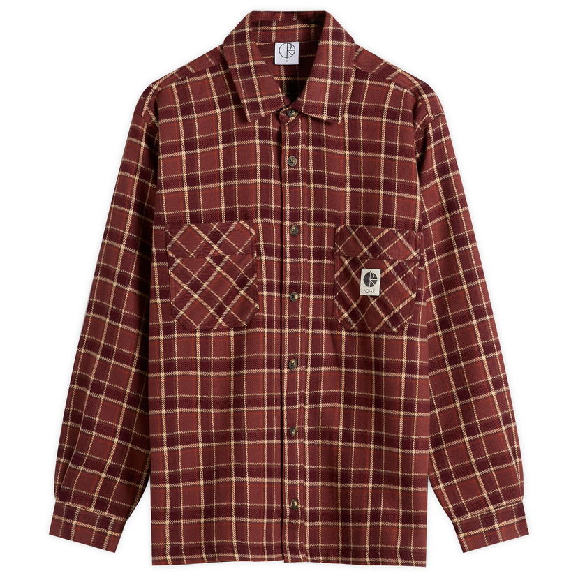 Skjorte Polar Skate Co. Mike Flannel Shirt Brun | PSC-F25-8-OCH